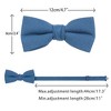 INSPIRE CHIC Men's Solid Color Pre-Tied Thick Tie Set - 3 of 4