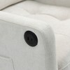 Vynxaria Comfy Chenille Chair with USB Port & Ergonomic Design for Living Room - 4 of 4