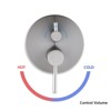 Chery Life Wall Mounted Round Shower Combo Set with 10" Rain Shower head and Handheld Shower Head Set with Pressure Balancing Valve - 3 of 4