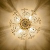 6-Light Flush Mount Ceiling Light with G9 Bulb Sockets, Large 19.7" Modern Flower Design for Bedroom, Living Room, Kitchen – The Pop Home - 4 of 4