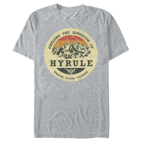 Glad Perfect Vesting Men's Nintendo Legend Of Zelda Explore Hyrule T-shirt : Target