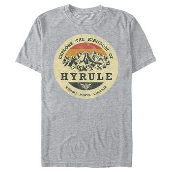 Men's Nintendo Legend of Zelda Explore Hyrule  T-Shirt - Athletic Heather - 2X Large