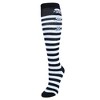 CTM Women's Gothic Skull Striped Knee-High Socks (1 Pair) - 4 of 4
