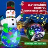Paaaawaters 7Ft Christmas Inflatables Snowman Built-in Music Box & Rotating Colorful LED Lights, Christmas Inflatable Decoration - 2 of 4