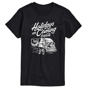 Men's - Coca Cola - Holidays are Coming Truck Short Sleeve Graphic T-Shirt - 1 of 4