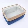 Unique Bargains Fabric Collapsible Storage Organizer Basket with Handles - 3 of 4