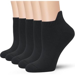 SERISIMPLE Women Viscose Bamboo No Show Sock Low Cut Socks Arch Support Breathable Athletic Sock 5 Pairs - 1 of 4