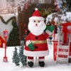 3.3FT Lighted Santa Claus Waving Hand Christmas Yard Decorations - 2 of 4