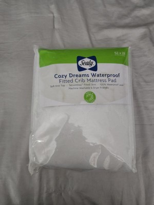 Sealy Cooling Moisture Wicking Waterproof Crib Mattress Pad - White : Target