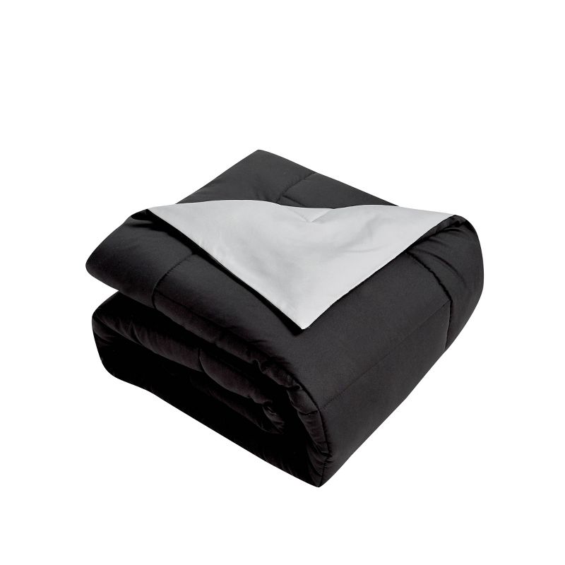 Reversible Microfiber Down Alternative Comforter - Blue Ridge Home Fashions, 4 of 5