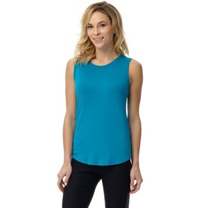 Rekucci Women's Soft Jersey Knit Sleeveless Tank Top – Casual & Versatile Everyday Wear - 1 of 3