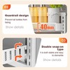 Over Door Spice Rack Hanging Adjustable Wall Mounted Pantry Organizers, 6-Tier Heavy Duty Metal Over Door Kitchen Storage Spice Can Rack Organizer - 4 of 4