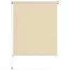 Aghana Digitals Cream HDPE Outdoor Roller Blind 86.6"x90.6" - UV Blocking, Airflow, Easy Install - 2 of 4