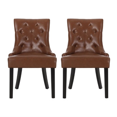 NicBex Modern Dining Chairs Set of 2 with Curved Tufted Backrest for Living Room,Meeting Room,Bedroom