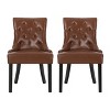 NicBex Mid-Century Style Small Upholstered Dining Chairs Set of 2 with Curved Legs,Modern Accent Chairs for Dining Room,Living Room - 2 of 4