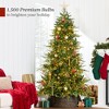 Best Choice Products Pre-Lit Artificial Full Aspen Noble Fir Christmas Tree w/ 2-in-1 Twinkling Micro LED Lights - 2 of 4