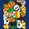 Women's Design By Humans Halloween Spooky Candies Party By BluedarkArt Racerback Tank Top - 2 of 3