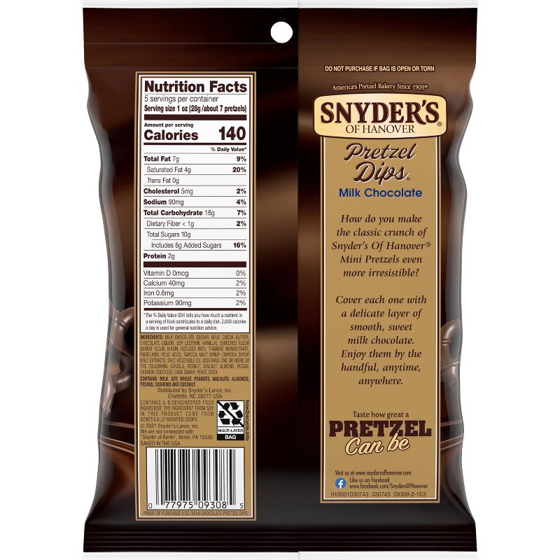 Snyder&#39;s of Hanover Pretzel Dips Milk Chocolate - 5oz, 2 of 5