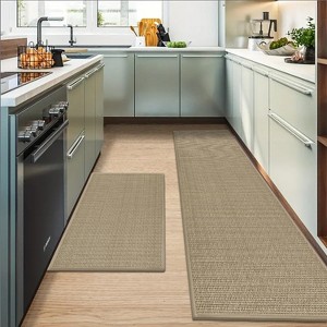 BAGOKIE 2/3 Pieces Non-Skid Kitchen Rugs and Mats Set - 1 of 4