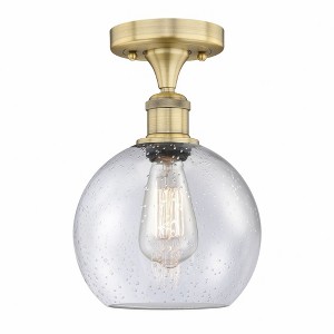 Athens - 1 Light Semi-Flush Mount In Industrial Style-10.75 Inches Tall and 8 Inches Wide - 1 of 1