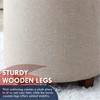 Ornavo Home Lawrence Round Storage Ottoman with Table Top Lid - 4 of 4