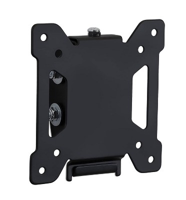 Mount-It! Tilting TV Wall Mount Bracket for Small TV and Computer Monitors, Low-Profile Design with Quick Release Function, Fits Up to 27 Inch Screens