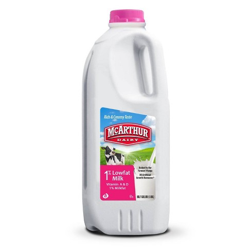 Mcarthur Dairy 1% Lowfat Milk - 0.5gal : Target