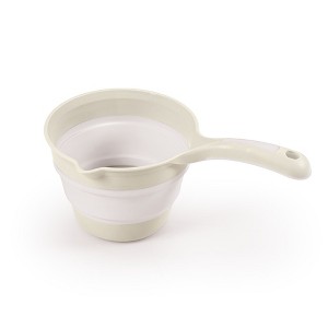 DOLU Foldable Bath Ladle for Compact Toddler Wash Tub, Ages 6+ Months, Beige - 1 of 2