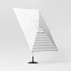 6'x10' Rectangular Cabana Stripe Outdoor Patio Market Umbrella with Light Wood Pole - Threshold™ - 3 of 4