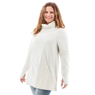 Aventura Clothing Women's Salerno Long Sleeve Turtleneck Blouse - Vaporous  Grey, Size X Small