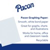 Pacon® Graphing Paper, White, 3-Hole Punched, 1/4" Quadrille Ruled, 8" x 10-1/2", 80 Sheets Per Pack, 6 Packs - 3 of 4