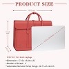 Hachkiko 16 Inch Waterproof PU Leather Laptop Bag - Convertible Backpack & Briefcase with Padding for Work, Travel - 3 of 4