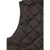 Allegra K Women's Stand Collar Lightweight Gilet Quilted Zip Vest - 4 of 4