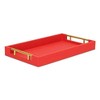 Cheung's Lusan Vinyl Tray - Red Faux Shagreen - 2 of 4