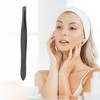 Unique Bargains Durable Slanted Eyebrow Tweezer Black 1 Pc - 4 of 4