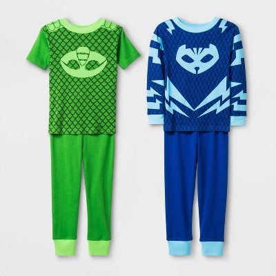 Toddler Boys 4pc Pj Masks Snug Fit Pajama Set Blue 3t Target