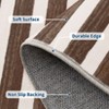Modern Area Rug Casual Indoor Rug Washable Non Slip Thin Abstract Geometric Striped Rug for Living Room Office - 4 of 4