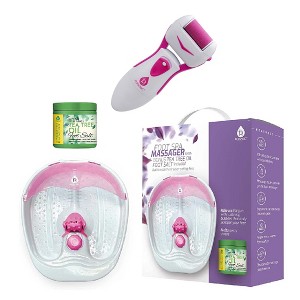 Ultimate Foot Care Bundle: Foot Spa Massager with Tea Tree Oil Foot Salt Scrub, Callus Remover, Foot Spa, and Foot Smoother - 1 of 3