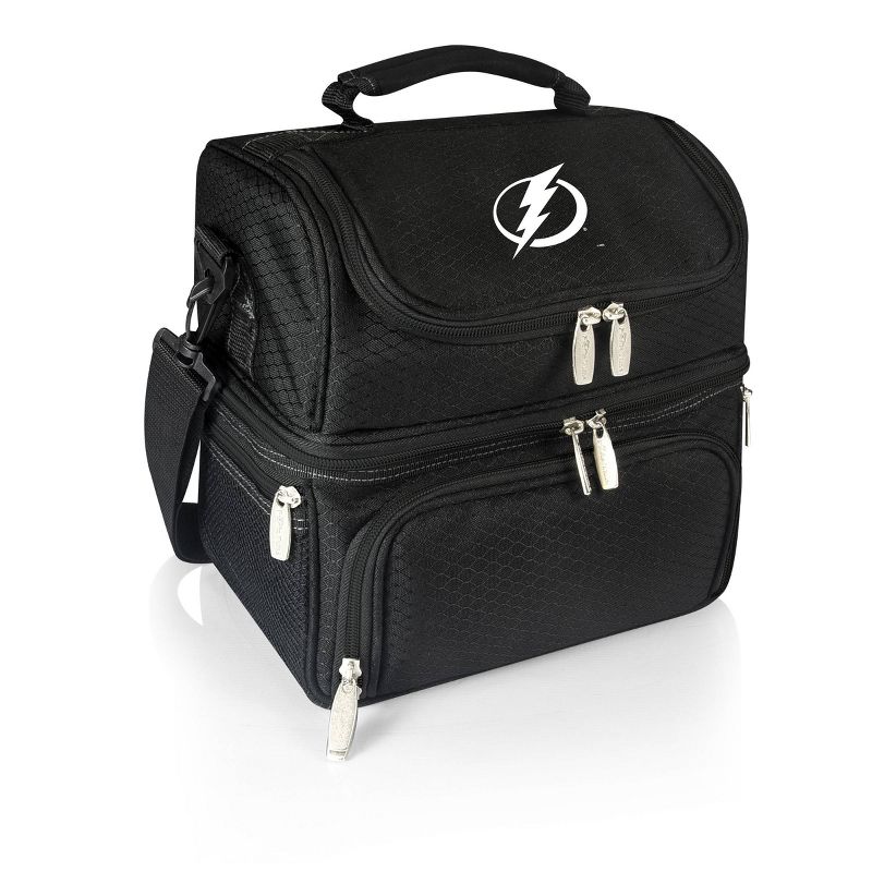 NHL Tampa Bay Lightning Pranzo Dual Compartment Lunch Bag - Black, 1 of 7