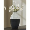 Signature Design by Ashley Girtha 13" Vase, Antique White & Black Polyresin - 2 of 4