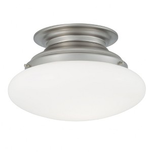 Norwell Lighting Clayton 2 - Light Flush Mount in  Brushed Nickel - 1 of 1