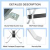 NicBex 7 PCS/9 PCS Dining Table Set,Dining Table with Black MDF Crossbars,6/8 Vertical Stripes Design Back Chairs for Kitchen/Meeting Room - 4 of 4