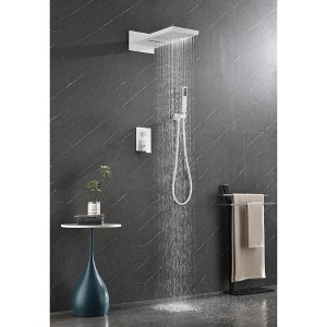 PAGED Shower Head with Handheld Ceiling Mounted Shower Heads with Shower Head for Bathroom - 1 of 4