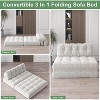 Gaomon Folding Sofa Bed, Futon Sofa Bed, Floor Folding Couch, Convertible Sleeper Chair with Pillow Foldable Mattress Back Support - 3 of 4