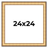 PosterPalooza | Square Traditional Gold Picture Frame - UV Acrylic, Foam Board Backing, Hanging Hardware - 2 of 4