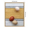 Amanti Art Eggs on Ochre Napkin by Tania Soderman Framed Canvas Wall Art - 4 of 4
