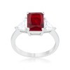 Slickblue 4.5ct CZ Engagement Ring for Women, Classic Style, Rhodium Plated, Trillion Cut, Color Options, Sizes 5-10 - 3 of 4