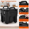 Insulated Food Carrier, 22Qt Capacity, Stackable Hot Box, with Spoon, Wheel and Safe Lock, for Catering, Family Gathering, Canteen, Restaurant - 4 of 4