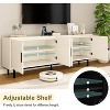 Vipbear 70" Fluted-Door TV Stand, Entertainment Center with Storage£¬ Adjustable Shelf, Modern TV Console for Living Room and Bedroom - 4 of 4