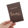 Unique Bargains Letters Design Passport Holder 1 Pc - 3 of 4